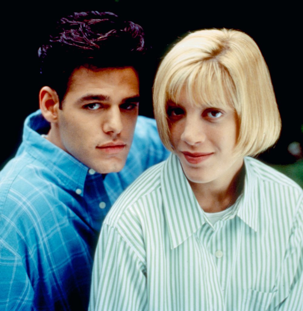 Ivan Sergei and Tori Spelling in 1996's 'Mother May I Sleep with Danger.'