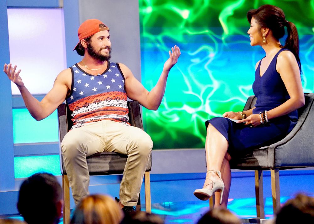 Victor Arroyo and Julie Chen on Big Brother.