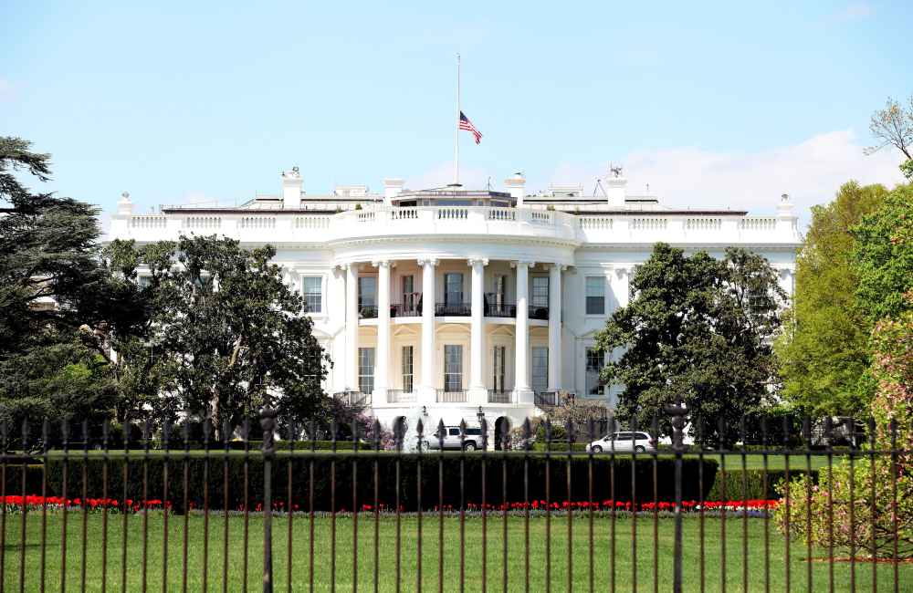 The White House south facade, in Washington, D.C.