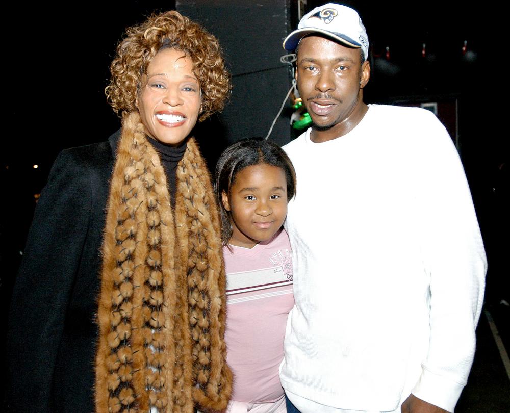 Whitney Houston, Bobbi Kristina and Bobby Brown in 2003.