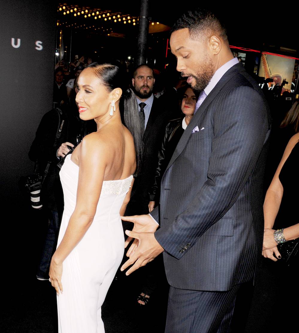 Will Smith and Jada Pinkett Smith attend the Warner Bros. Pictures' 'Focus' premiere at TCL Chinese Theatre on Feb. 24.