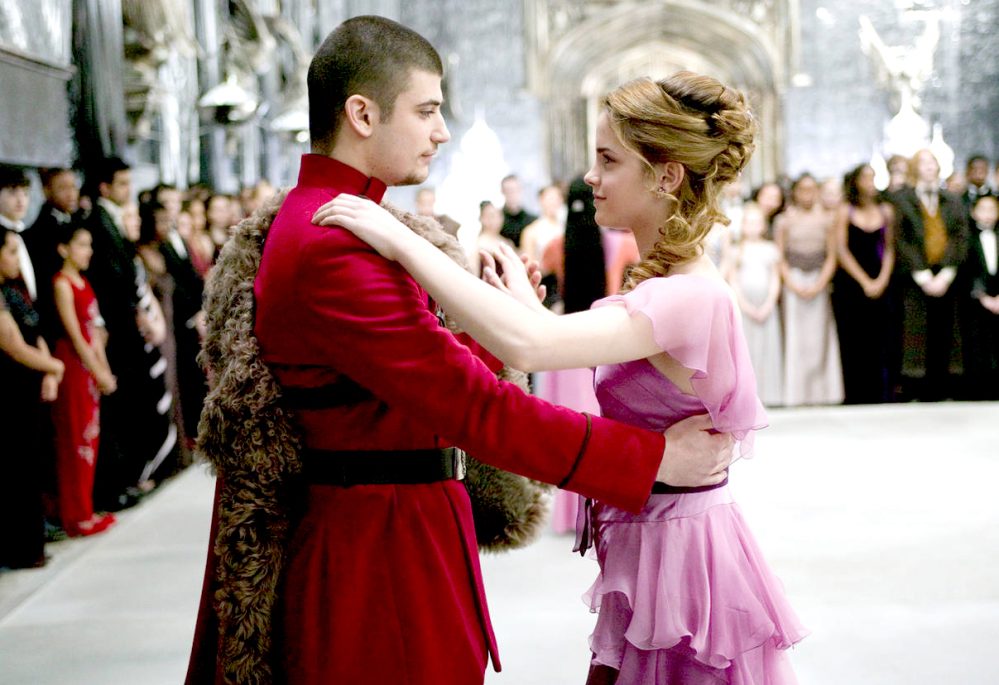 Stanislav Ianevski and Emma Watson in Harry Potter.