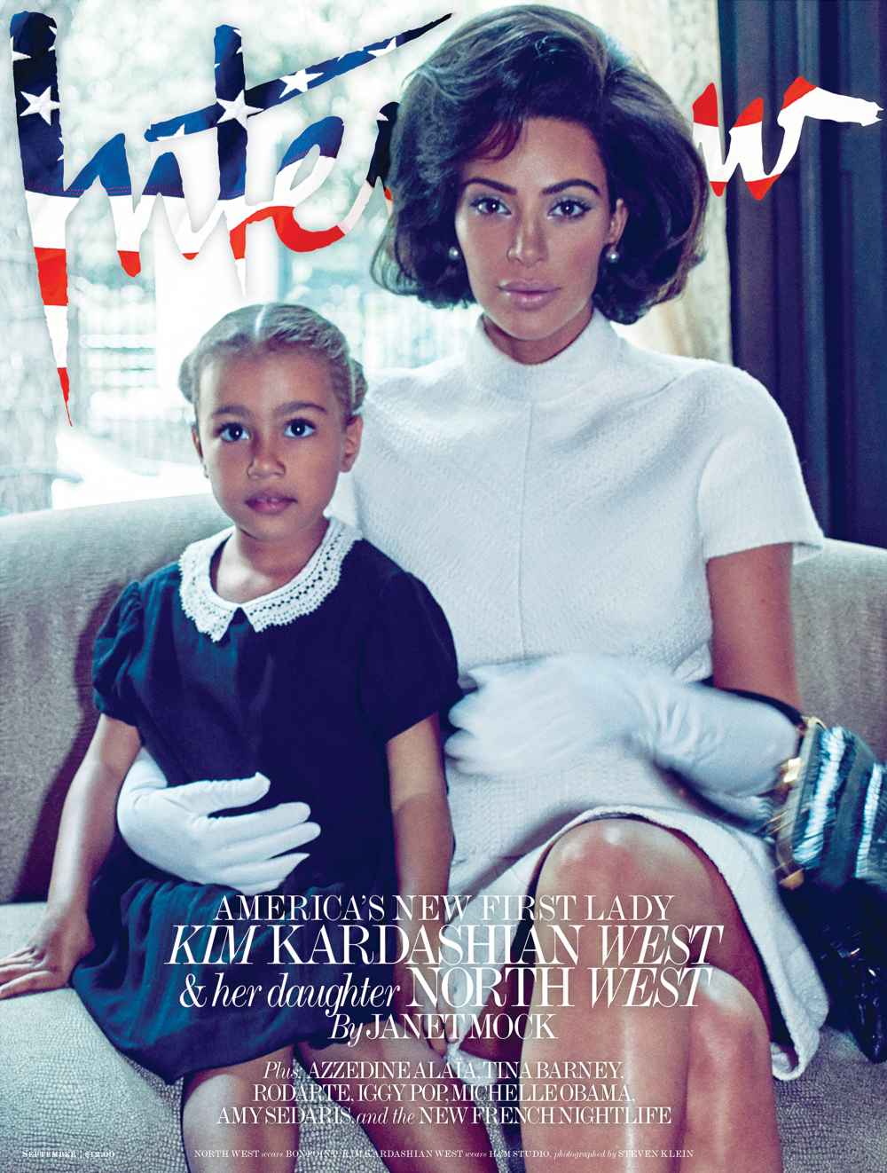 Kim Kardashian and North West Interview Cover