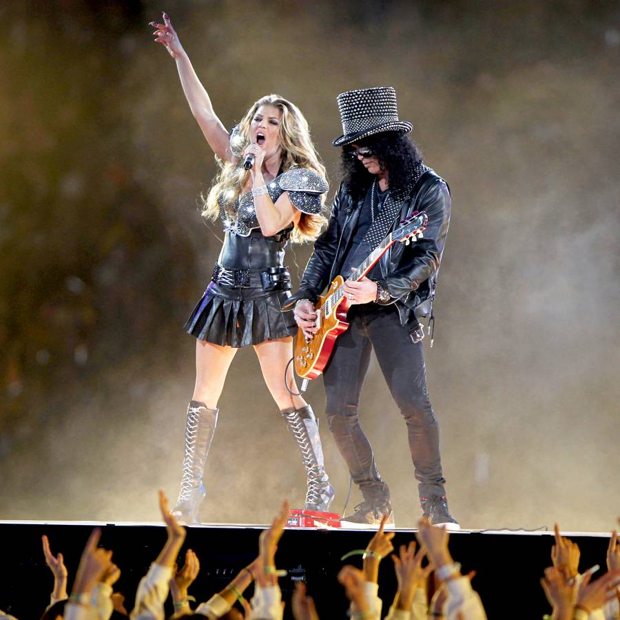 Fergie of The Black Eyed Peas and Slash