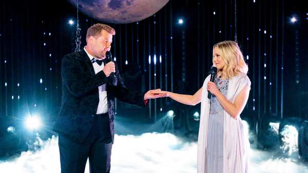 James Corden and Kristen Bell