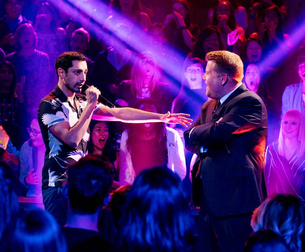 Riz Ahmed and James Corden