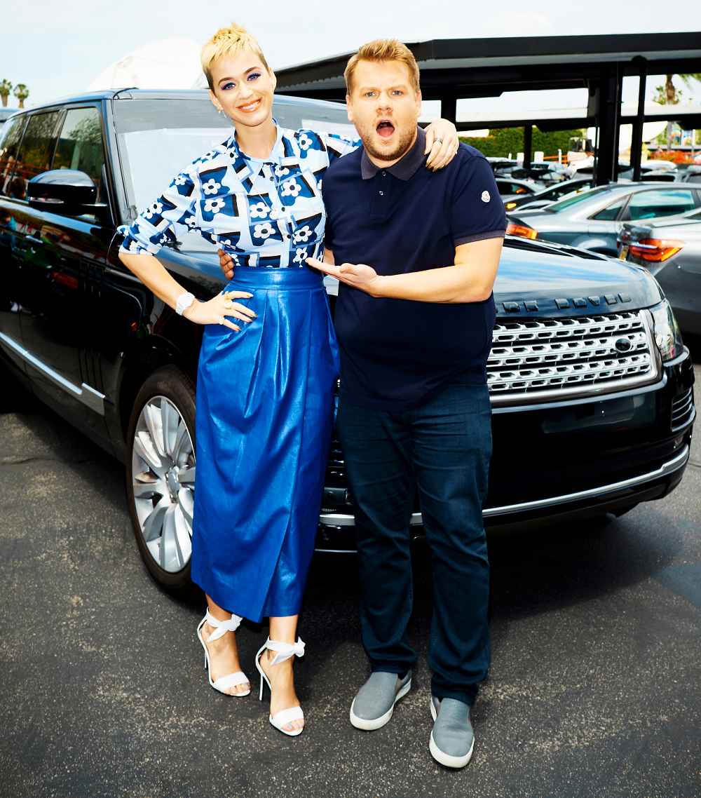 Katy Perry and James Corden