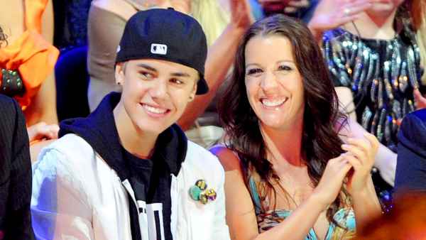 Justin Bieber and Pattie Mallette