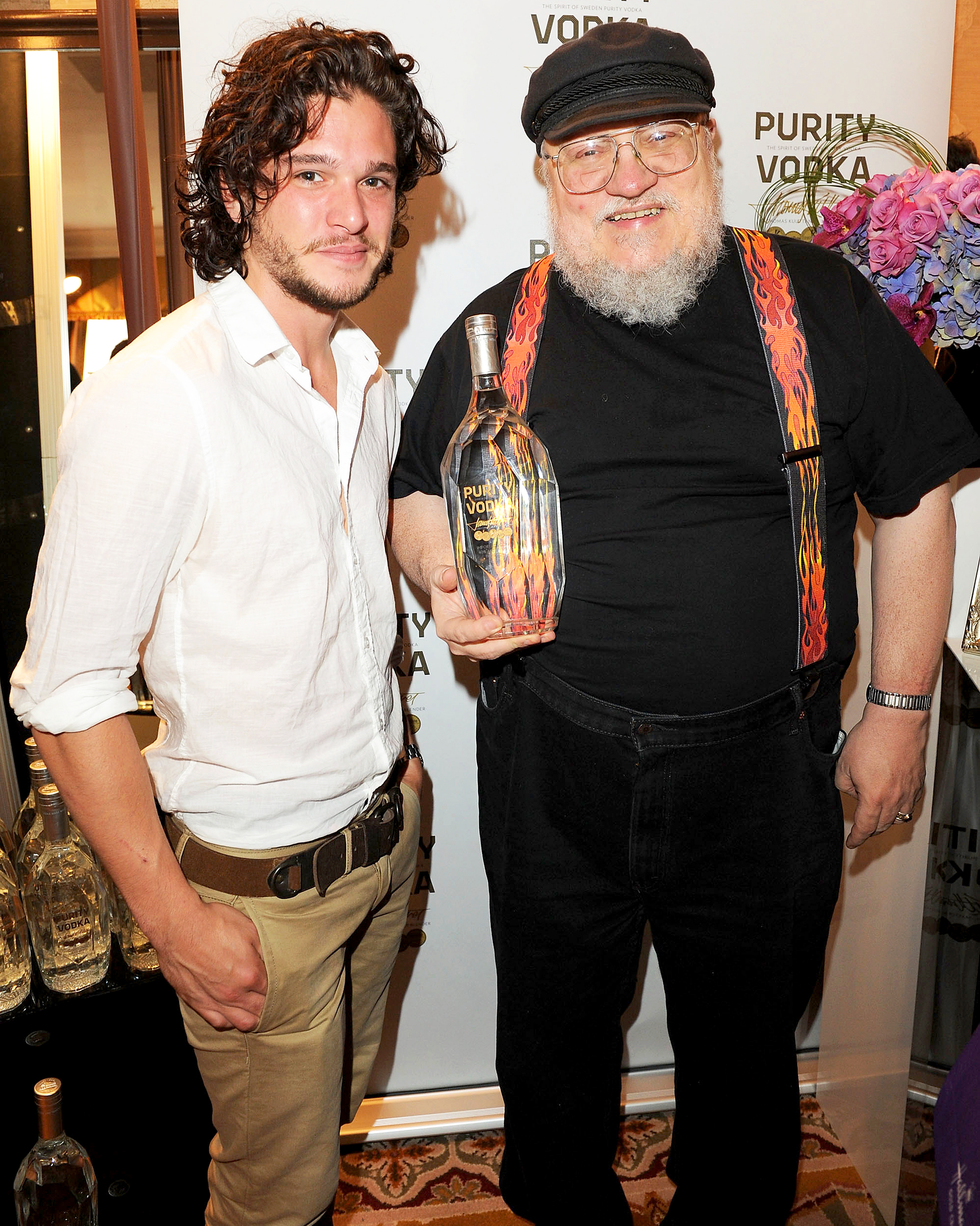 Kit Harington and George R. R. Martin