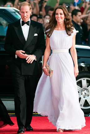 Kate Middleton Is a Vision in a White Gown at BAFTAs With Prince William |  Entertainment Tonight