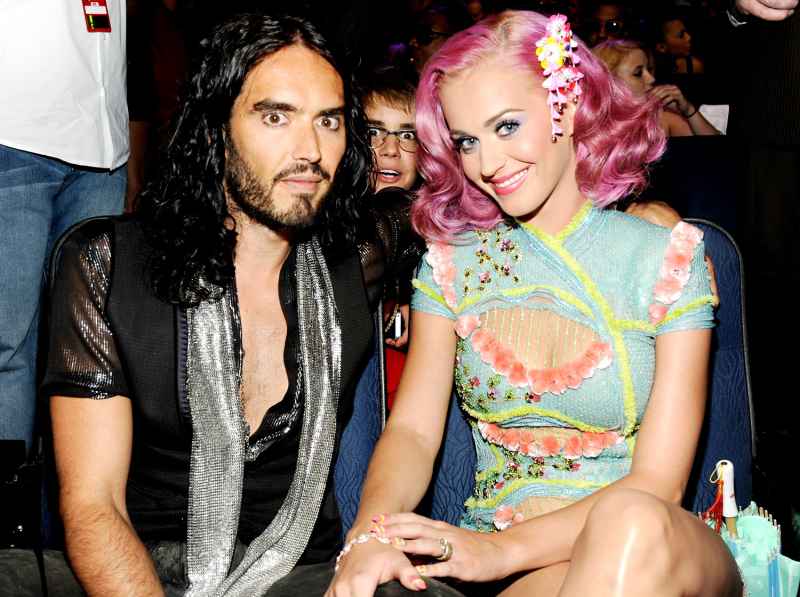Russell Brand, Justin Bieber and Katy Perry
