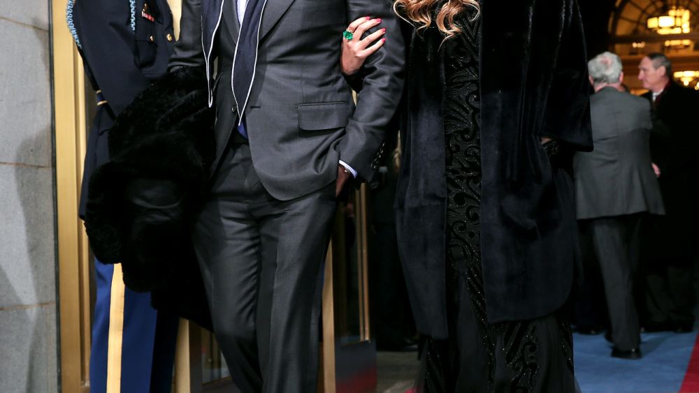 Beyonce Makes Stunning Entrance With Jay-Z at Presidential Inauguration ...