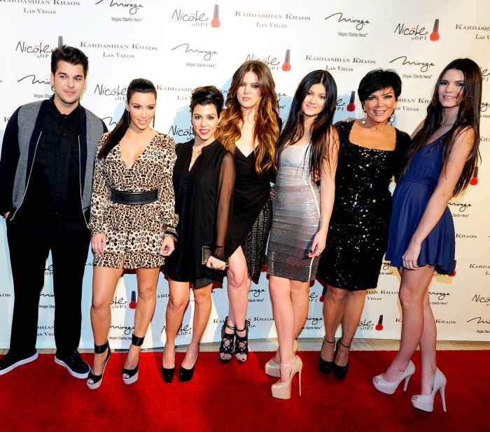 Rob Kardashian, Kim Kardashian, Kourtney Kardashian, Khloe Kardashian, Kylie Jenner, Kris Jenner and Kendall Jenner