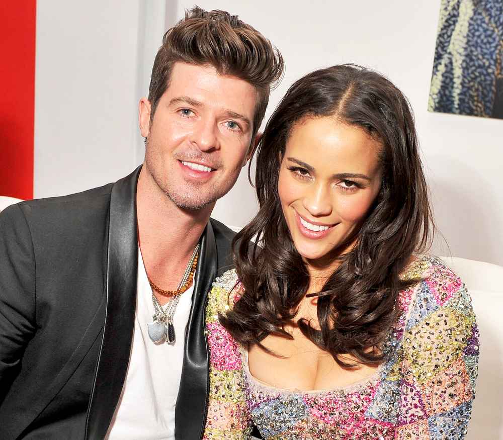 Robin Thicke and Paula Patton