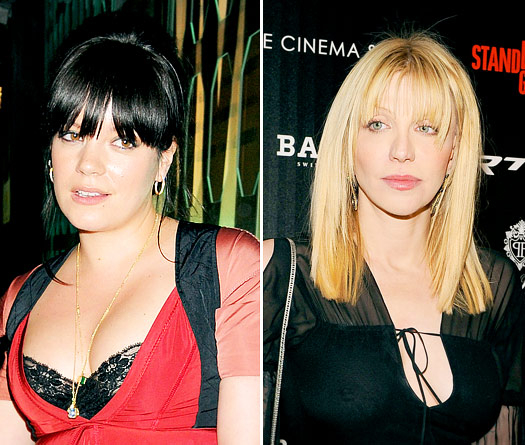 Lily Allen and Courtney Love