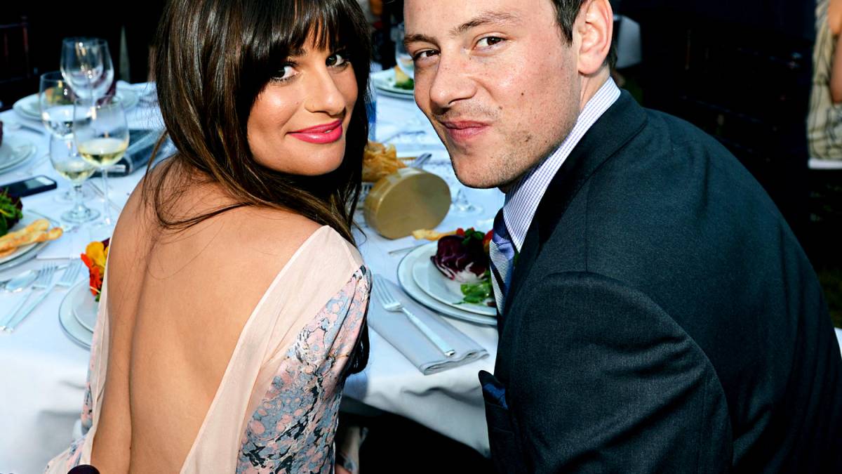 Lea Michele and Cory Monteith