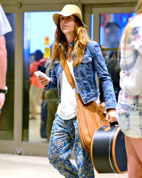 A makeup-free Kate Walsh in Los Angeles on August 5, 2013.