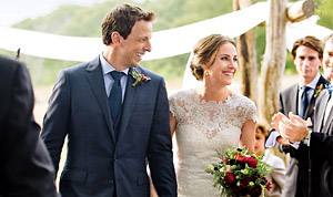 Lastig Herziening Anesthesie Seth Meyers Wedding to Alexi Ashe: See Bride's Stunning Gown in Photo