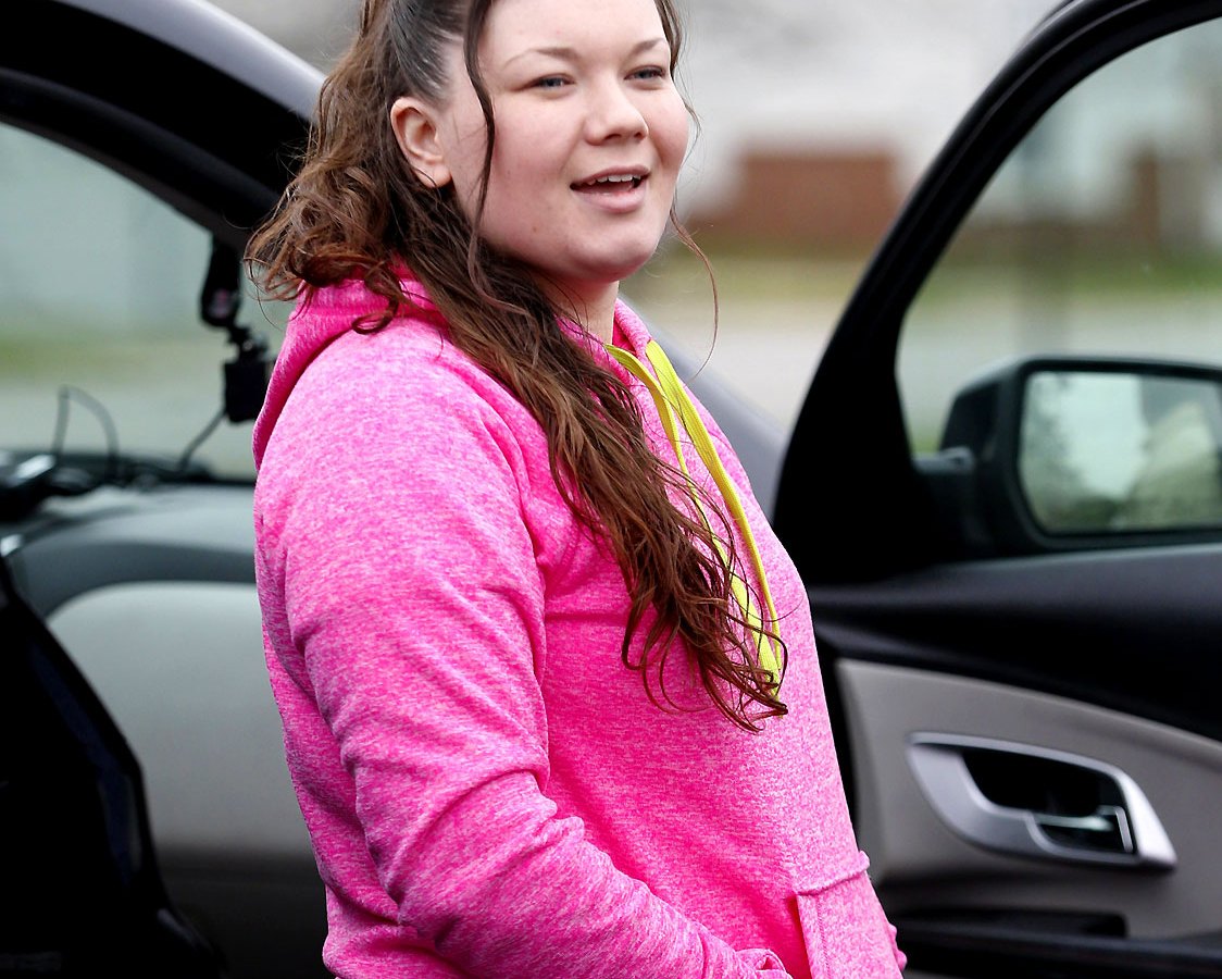 Amber Portwood in Anderson, Indiana after being released from prison