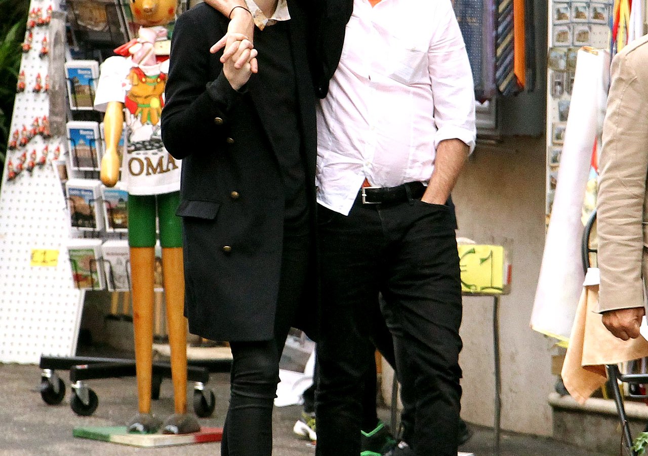 Joaquin Phoenix and girlfriend, Allie Teilz, tour Rome on November 9,