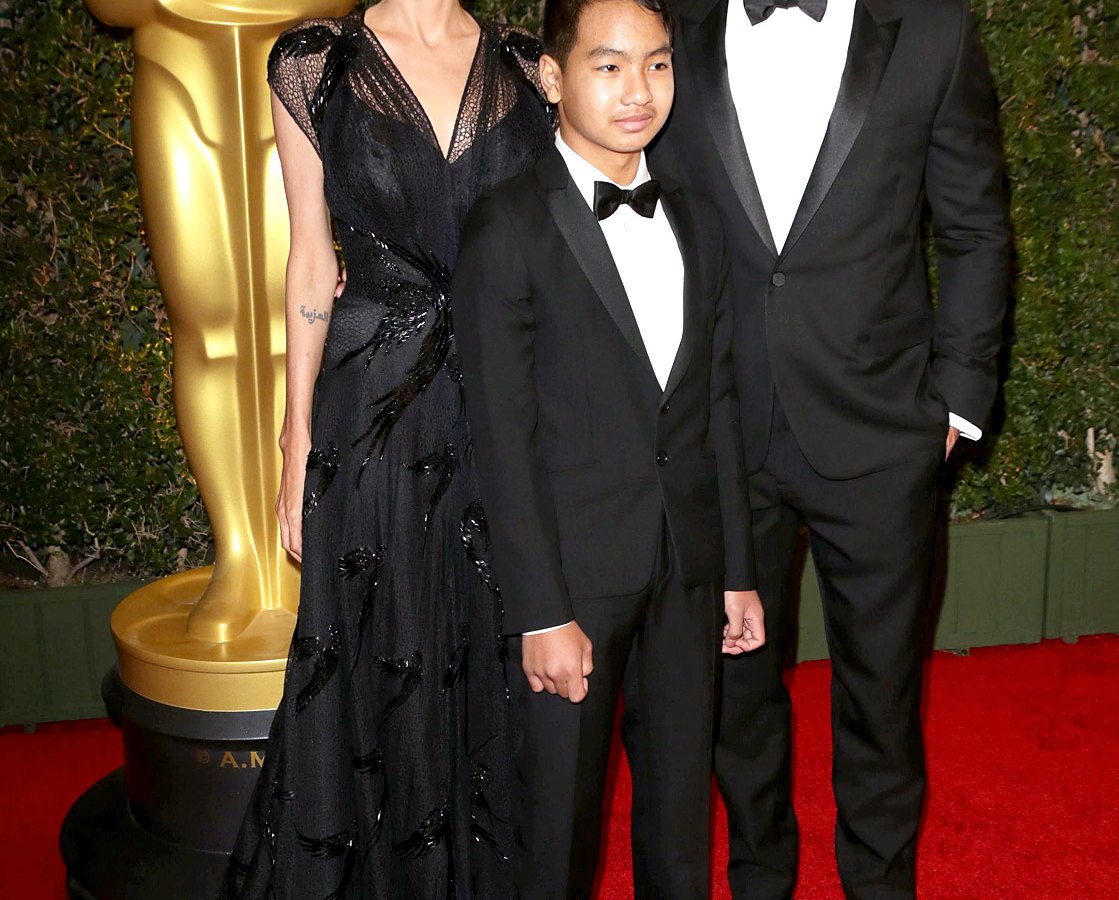 Angelina Jolie, Maddox and Brad Pitt at the 5th Annual Governors Award
