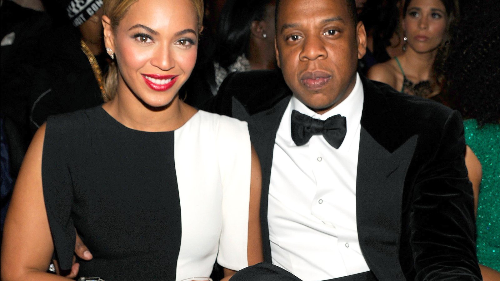 Beyonce and Jay Z at the 2013 Grammys