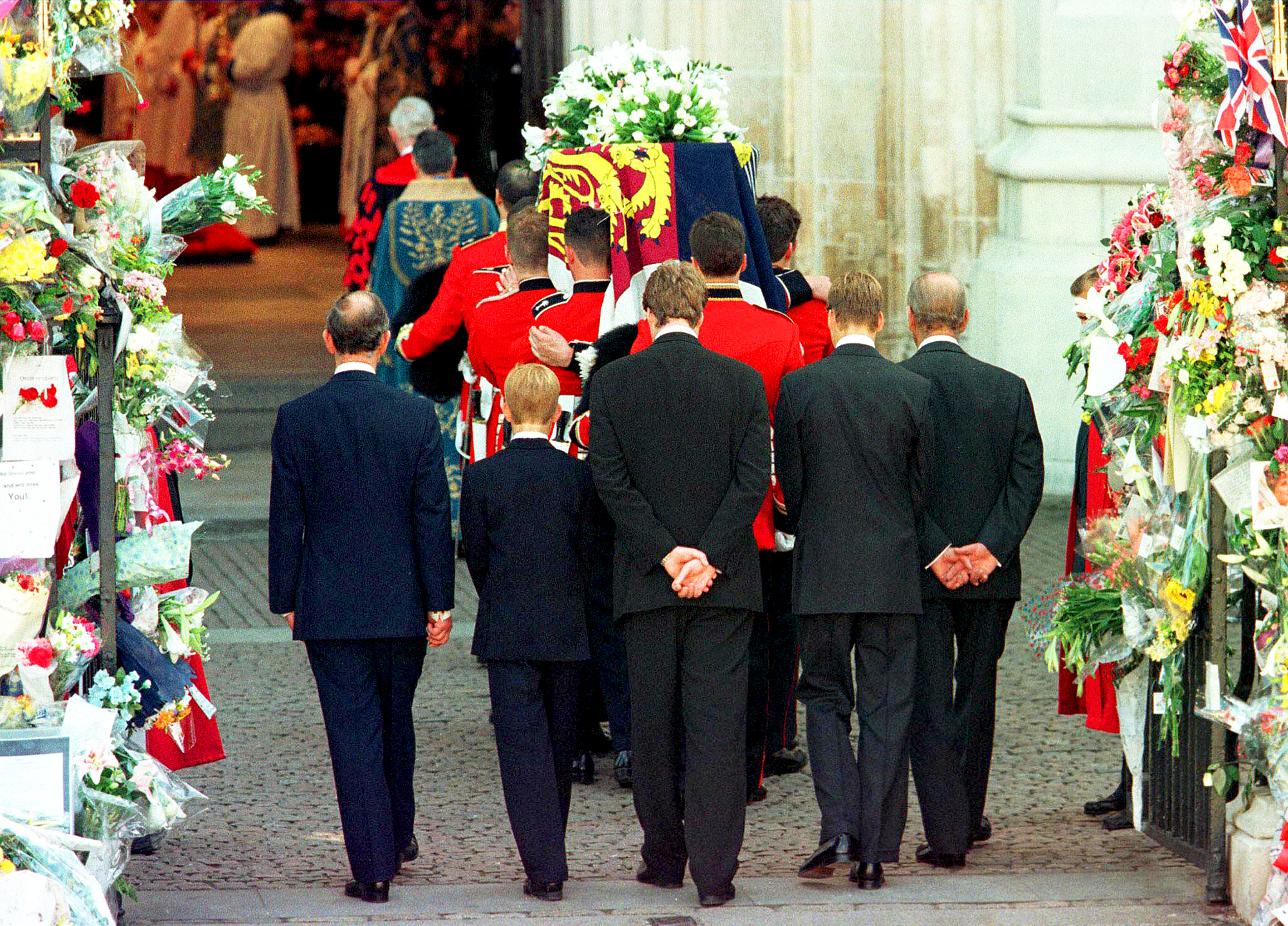 Prince William and Harry Talk Funeral Walk Behind Princess ...