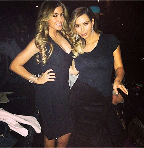 Kim Kardashian instagram at the Kanye show in Chicago