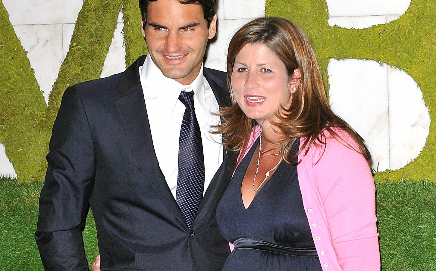 Rodger and Mirka Federer July 5, 2009 in London, England
