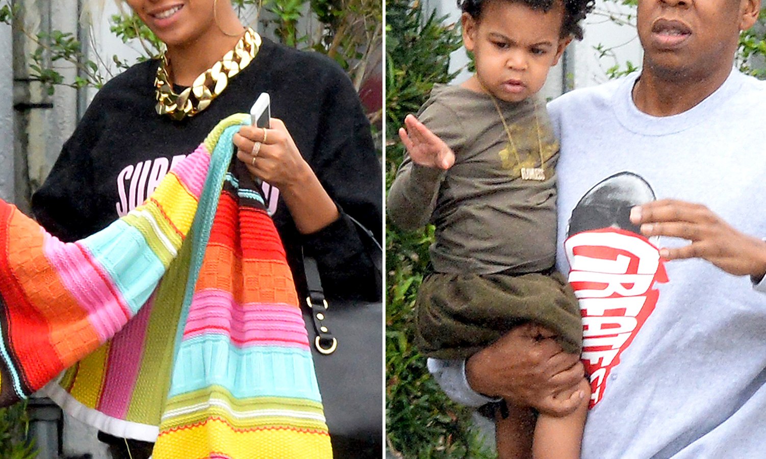 Beyonce, Blue Ivy and Jay-z in Miama Florida