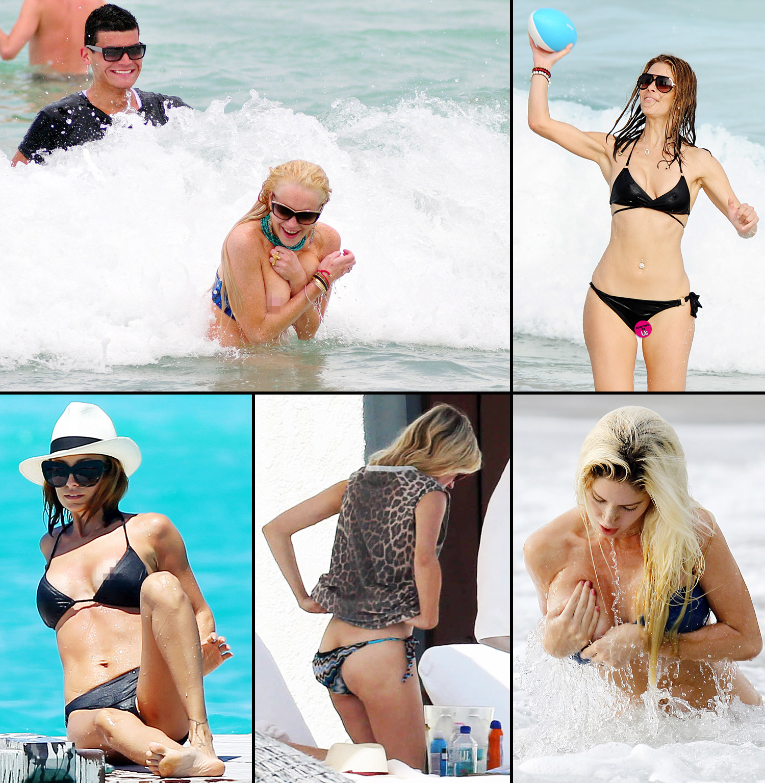 Celebrity Bikini Malfunctions From Nip Slips to Crotch Shots picture image