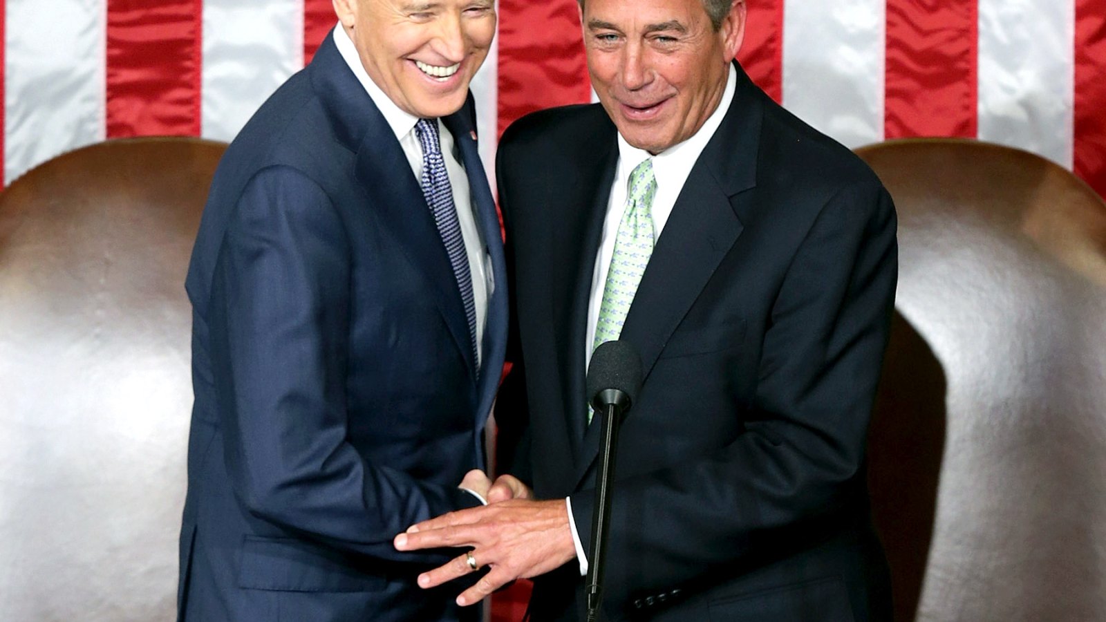 Joe Biden and John Boehner during the State of the Union address