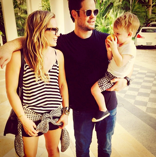 Hilary Duff, Luca and Mike Comrie