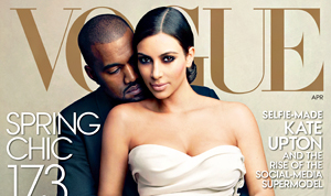 1395694080_kanye west kim kardashian vogue cover 300