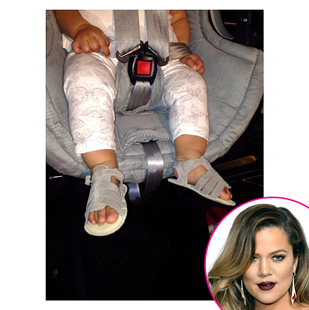 Khloe Kardashian shared a picture of North West's feet on instagram