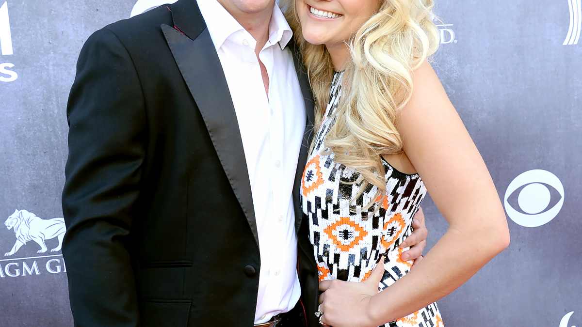 Newlyweds James Watson and Jamie Lynn Spears at the 49th ACM Awards