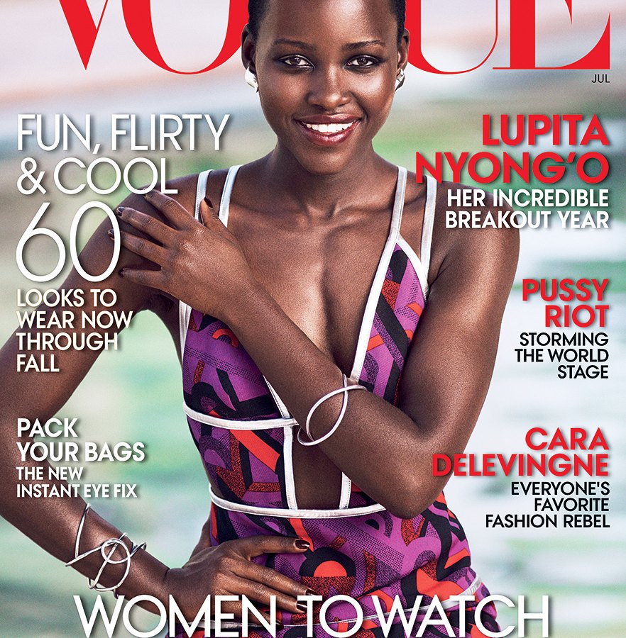 Lupita Nyong'o on the cover of VOGUE