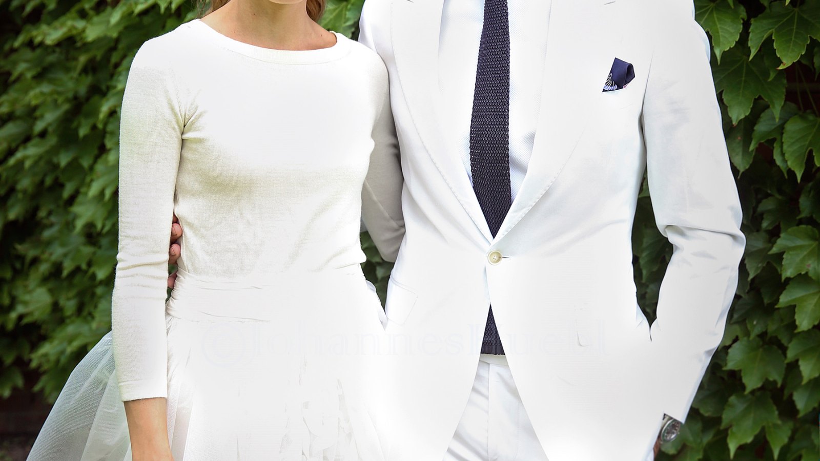 Olivia Palermo and Johannes Huebl on their wedding day