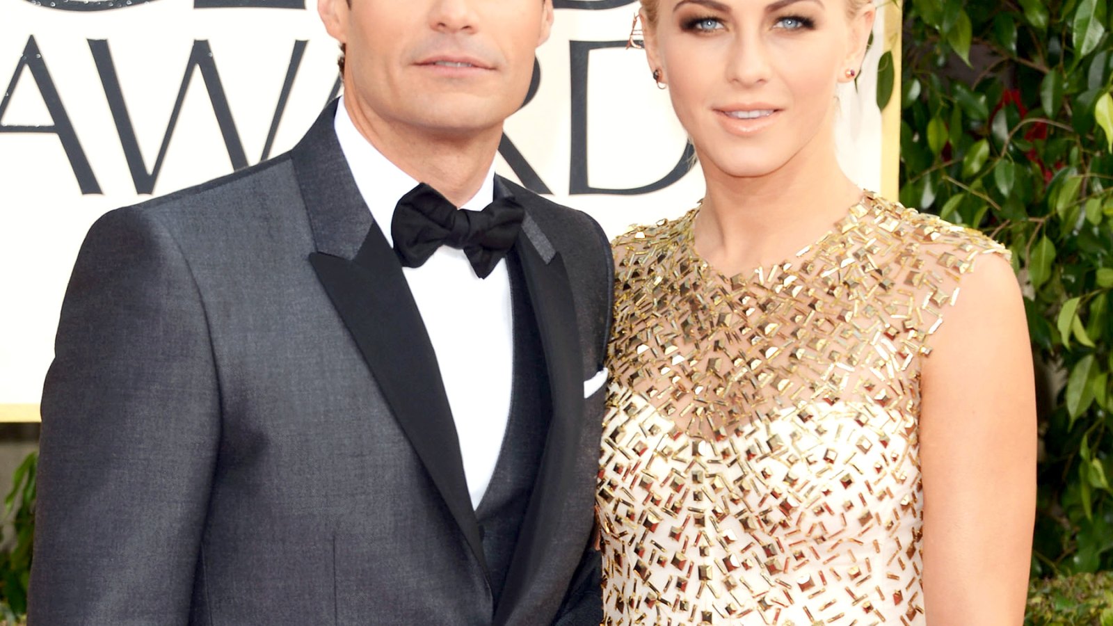 Ryan Seacrest and Julianne Hough at the 70th Annual Golden Globe Award