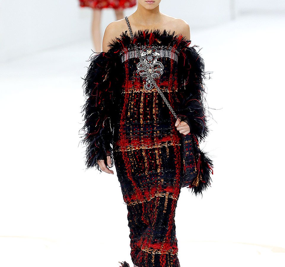 Kendall Jenner walks the Chanel Haute Couture show in Paris