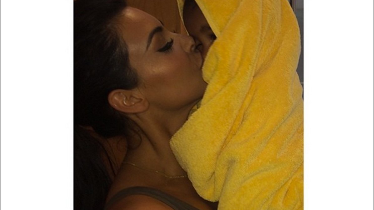 Kim Kardashian and North West