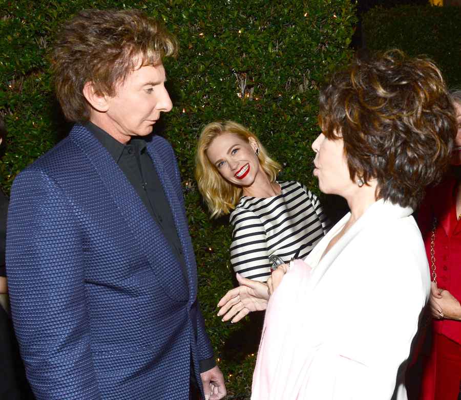 Barry Manilow, January Jones and Carole Bayer Sager