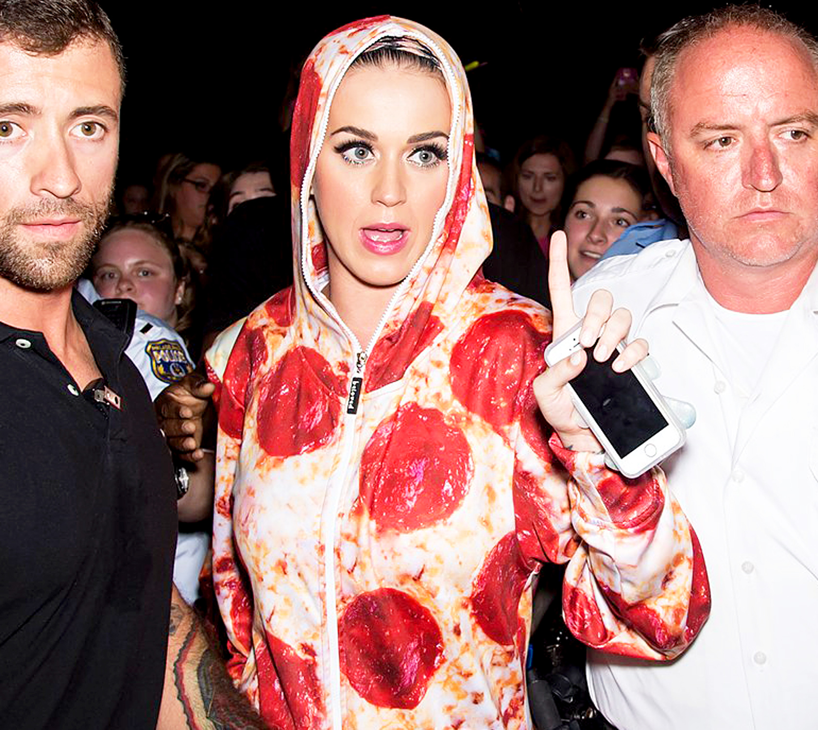 Katy Perry's Pizza Onesie, Rita Ora's Cheese Dress: Celebs' Food Style