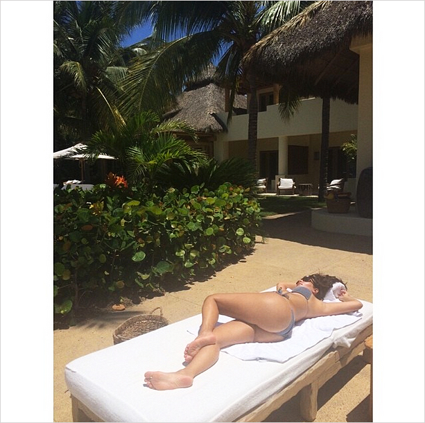 Kim Kardashian in a bikini in Mexico