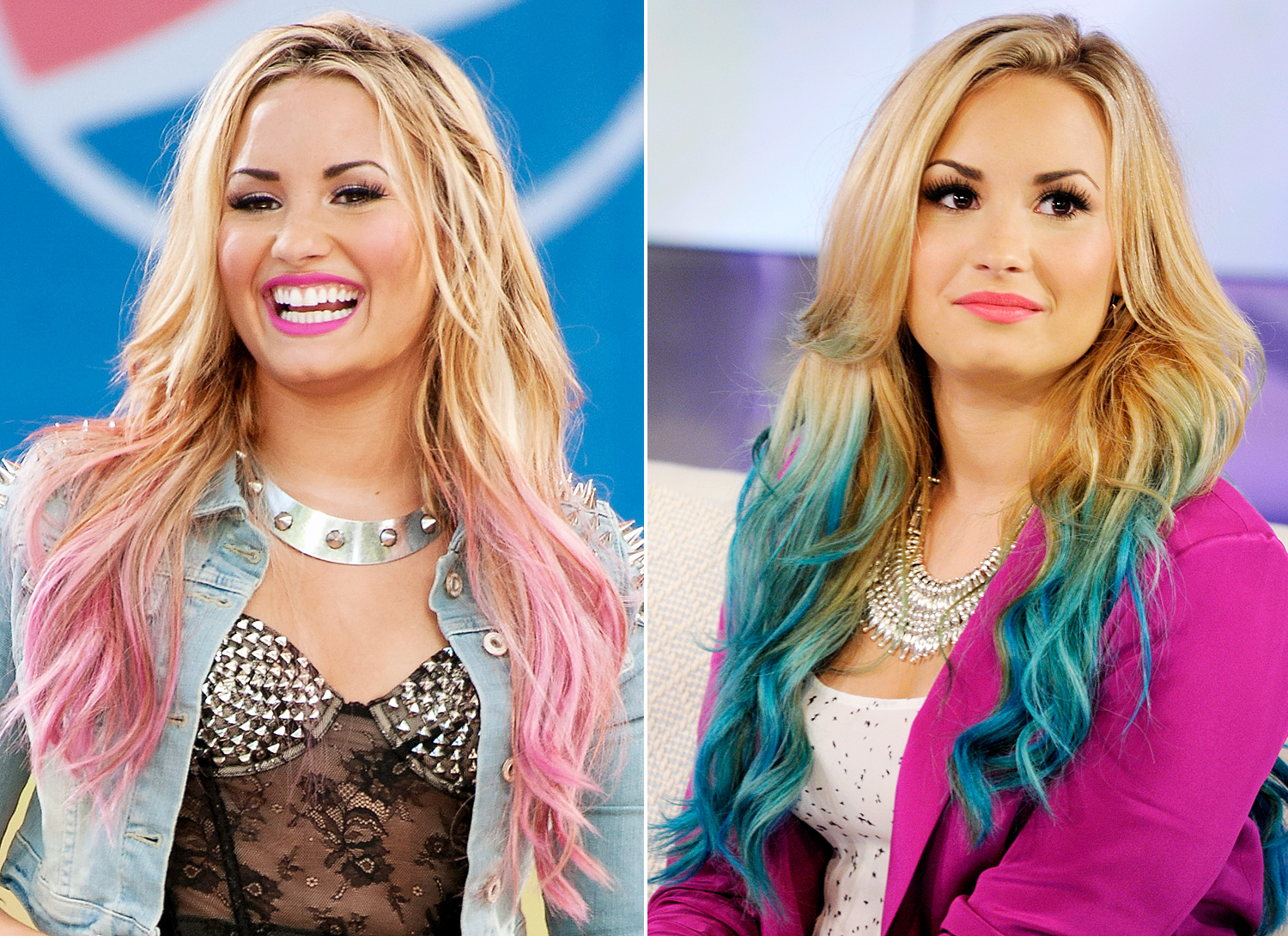 2. Demi Lovato's Bold Blue Hair Look - wide 11