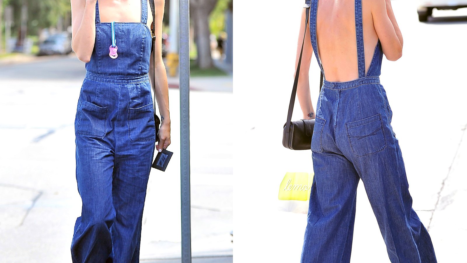 Jaime King Wears Overalls, No Shirt While in L.A.: Picture | Us Weekly