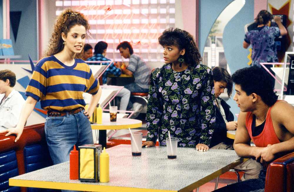 Elizabeth Berkley, Lark Voorhies and Mario Lopez