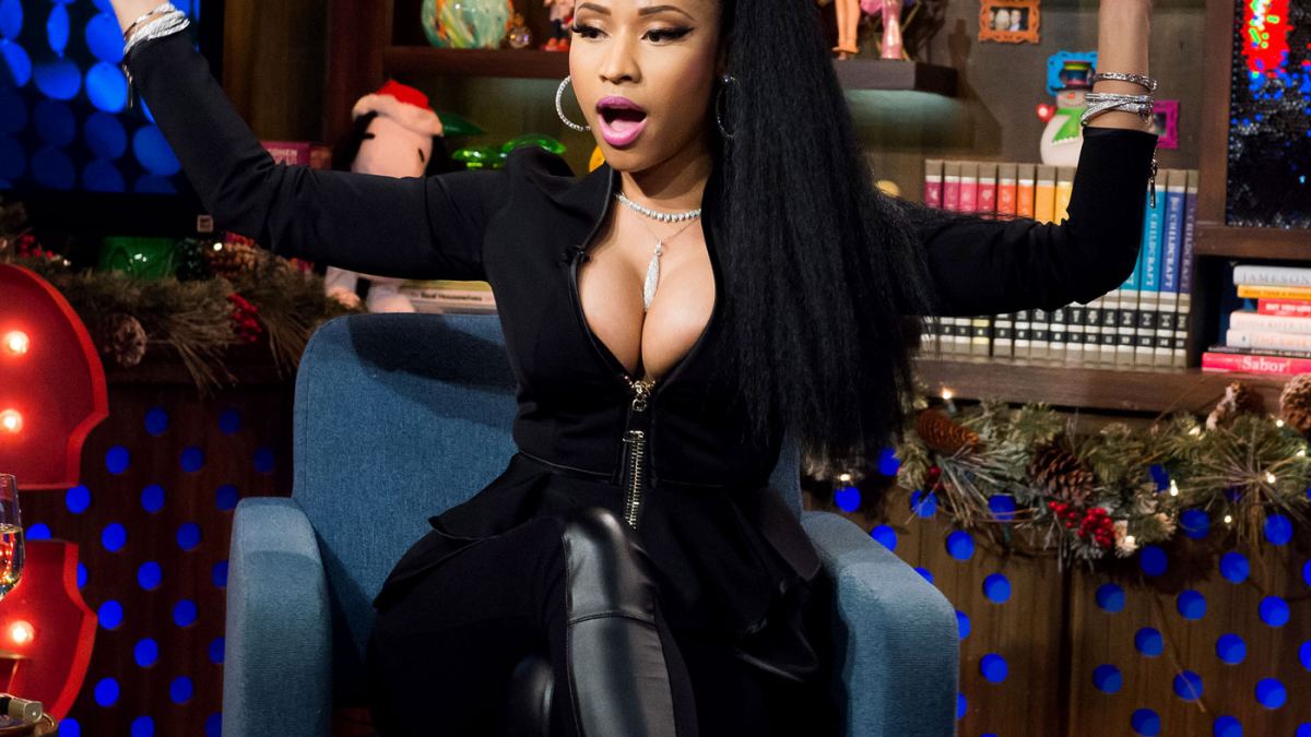 Nicki Minaj suffered yet another nip slip during WWHL last night