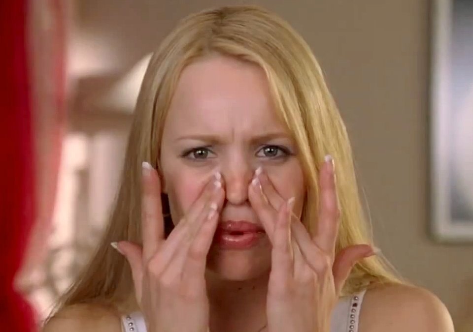 Rachel McAdams as Regina George in Mean Girls.
