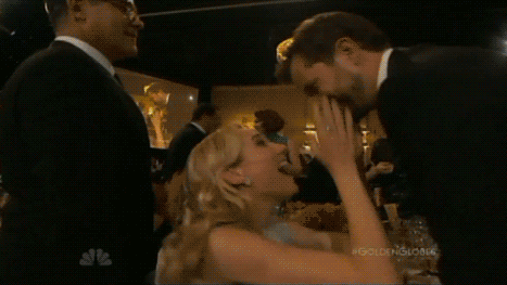 Diane Kruger and Joshua Jackson at the 2015 Golden Globes